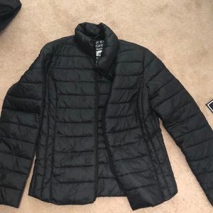 Black puff jacket